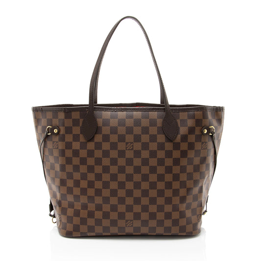 Louis Vuitton Damier Ebene Neverfull MM Tote