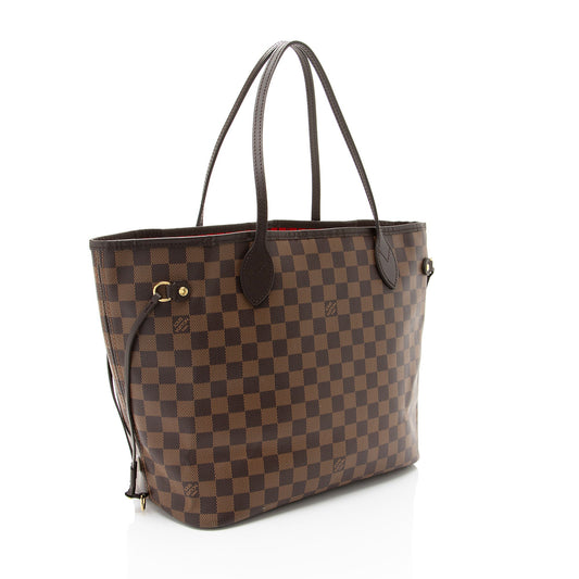 Louis Vuitton Damier Ebene Neverfull MM Tote