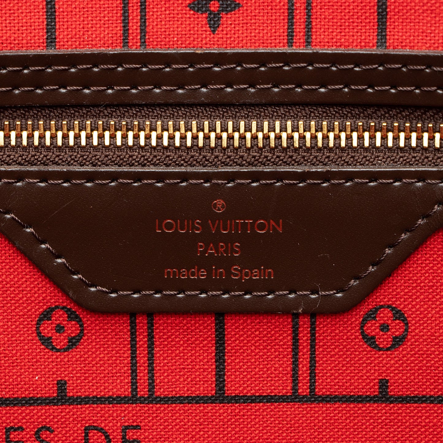 Louis Vuitton Damier Ebene Neverfull MM Tote