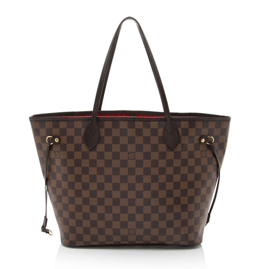 Louis Vuitton Damier Ebene Neverfull MM Tote