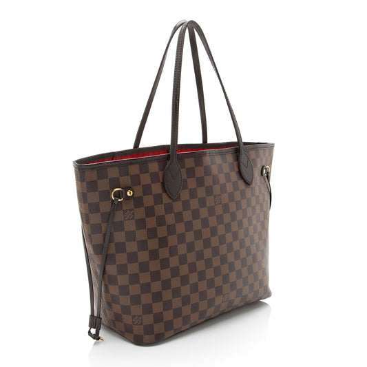 Louis Vuitton Damier Ebene Neverfull MM Tote