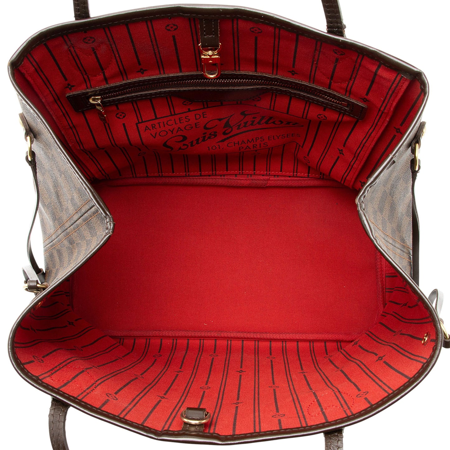 Louis Vuitton Damier Ebene Neverfull MM Tote