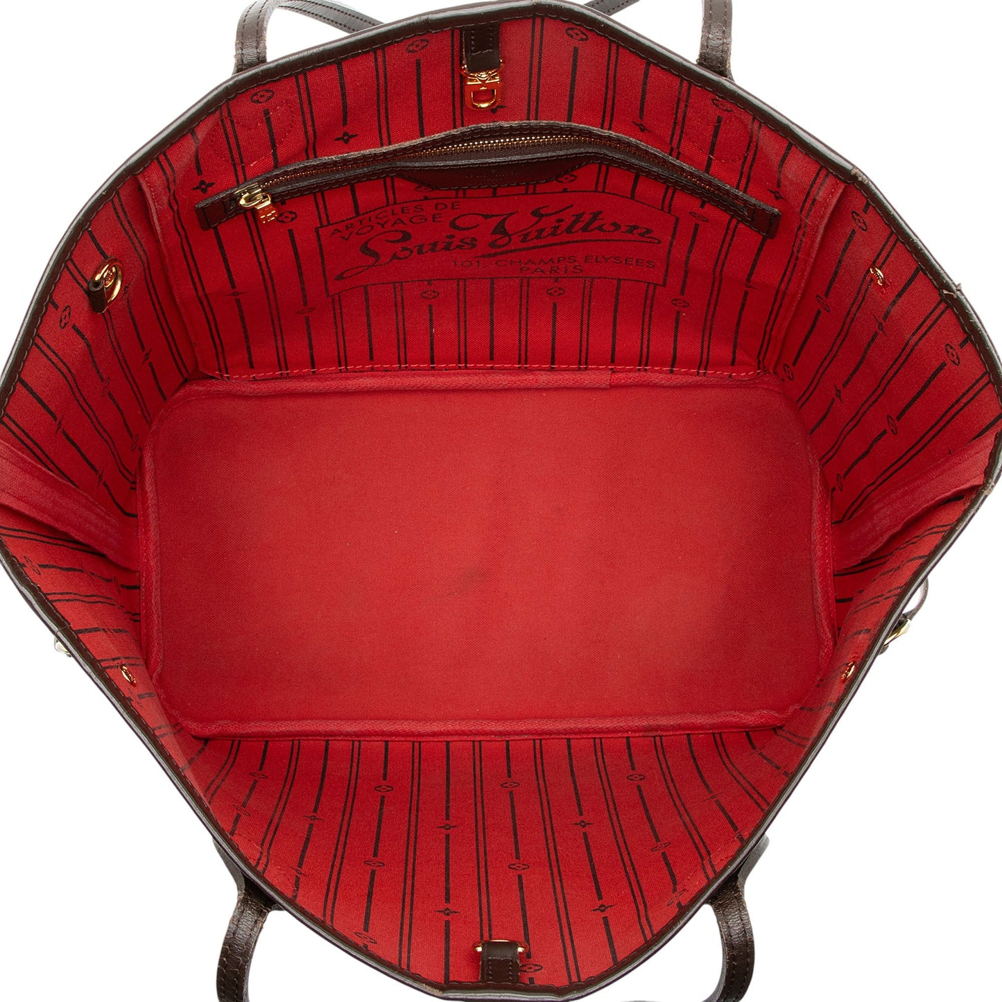 Louis Vuitton Damier Ebene Neverfull MM Tote