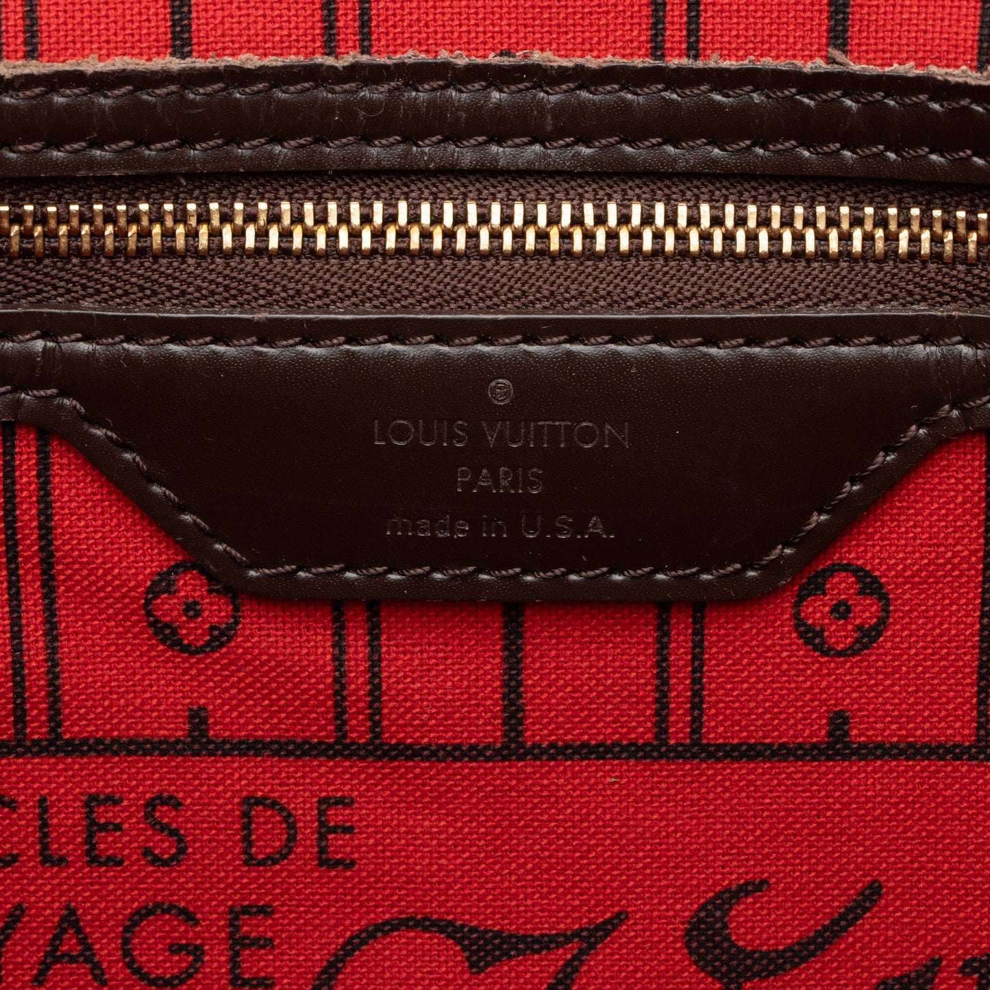 Louis Vuitton Damier Ebene Neverfull MM Tote