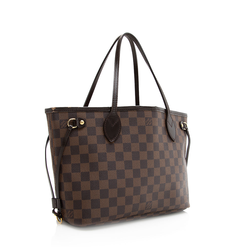 Louis Vuitton Damier Ebene Neverfull PM Tote -  (SHF-19636)