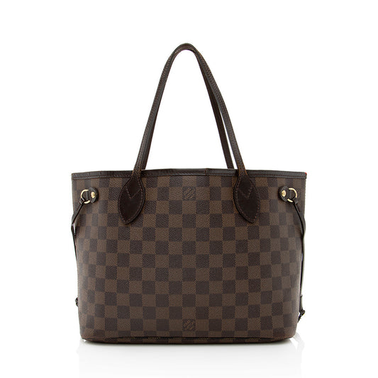 Louis Vuitton Damier Ebene Neverfull PM Tote -  (SHF-19822)