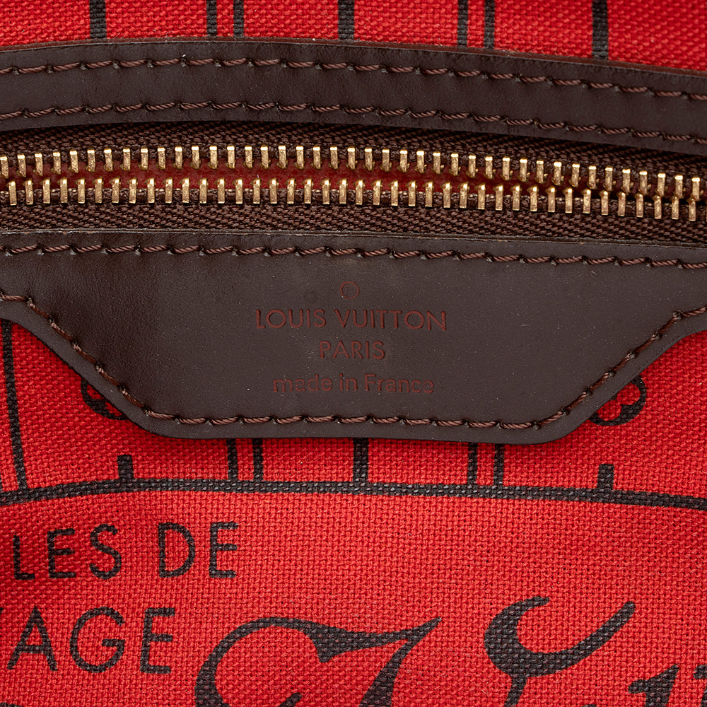 Louis Vuitton Damier Ebene Neverfull PM Tote -  (SHF-19822)