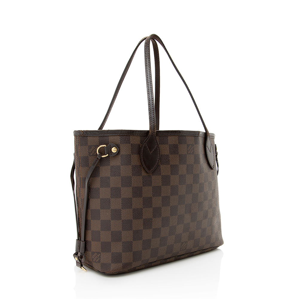 Louis Vuitton Damier Ebene Neverfull PM Tote -  (SHF-19822)