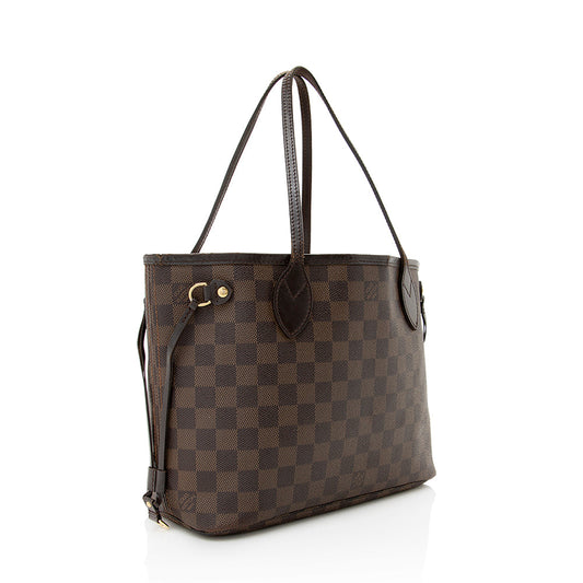 Louis Vuitton Damier Ebene Neverfull PM Tote -  (SHF-19822)