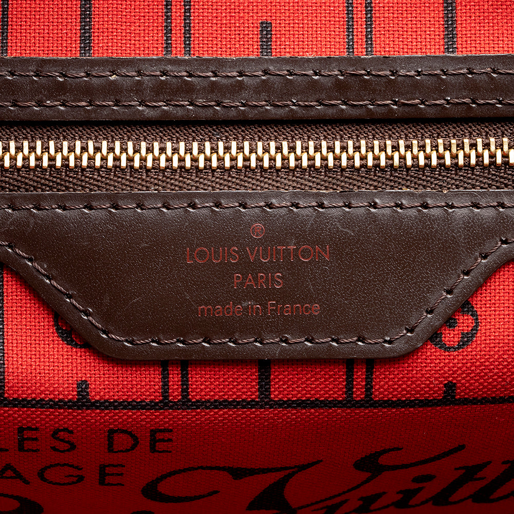 Louis Vuitton Damier Ebene Neverfull PM Tote (SHF-21929)