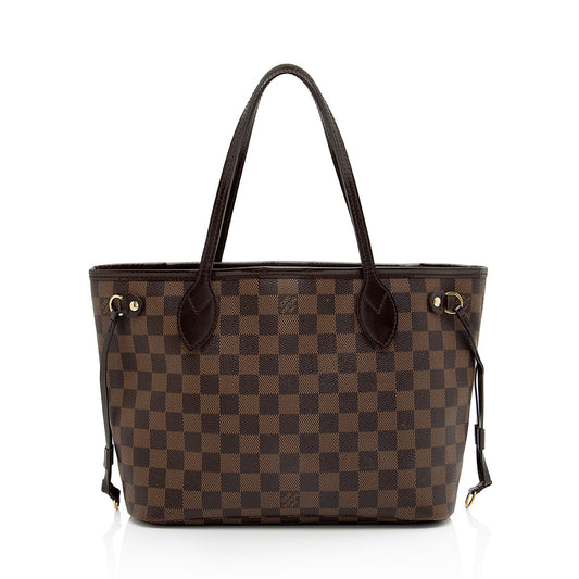 Louis Vuitton Damier Ebene Neverfull PM Tote (SHF-jPQcmv)
