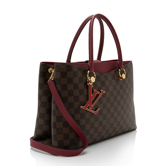 Louis Vuitton Damier Ebene Riverside Tote (SHF-lvruce)