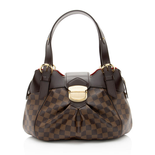 Louis Vuitton Damier Ebene Sistina PM Shoulder Bag