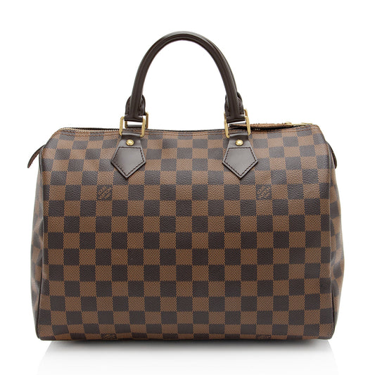 Louis Vuitton Damier Ebene Speedy 30 Satchel (SHF-Yd9xGm)
