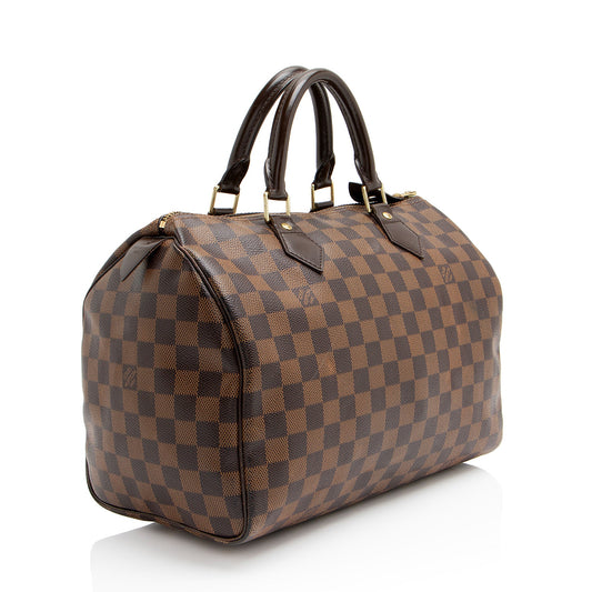 Louis Vuitton Damier Ebene Speedy 30 Satchel