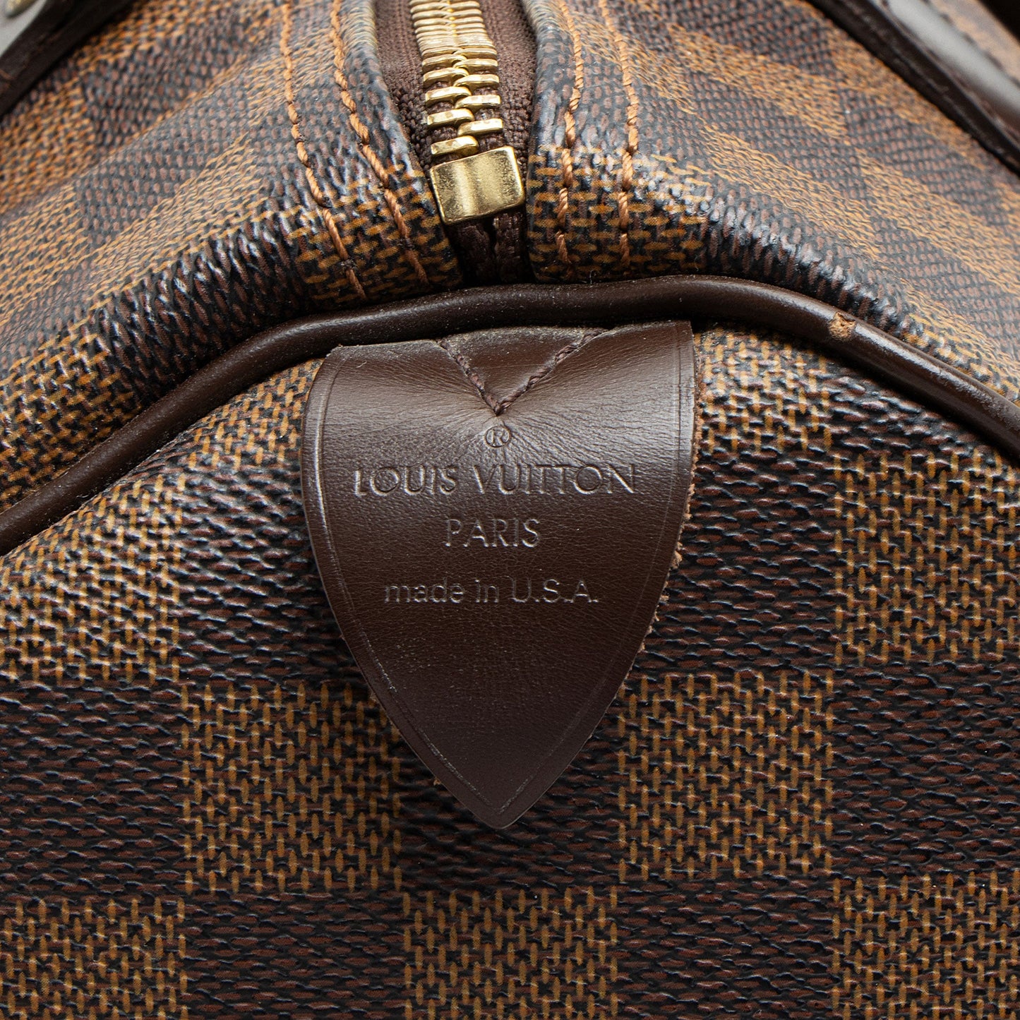 Louis Vuitton Damier Ebene Speedy 30 Satchel