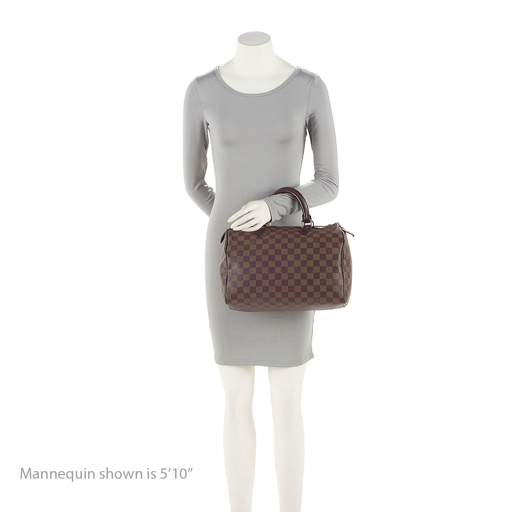 Louis Vuitton Damier Ebene Speedy 30 Satchel
