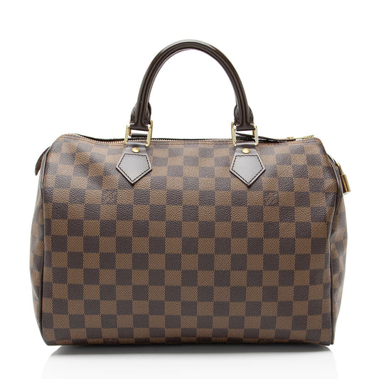 Louis Vuitton Damier Ebene Speedy 30 Satchel
