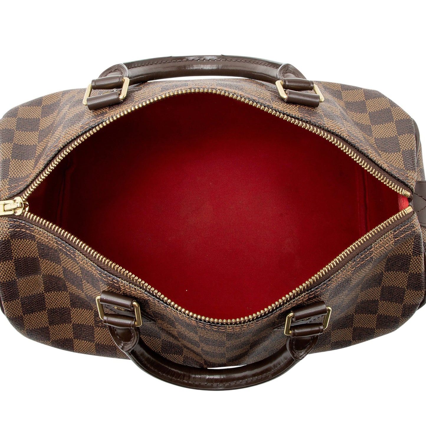 Louis Vuitton Damier Ebene Speedy 30 Satchel