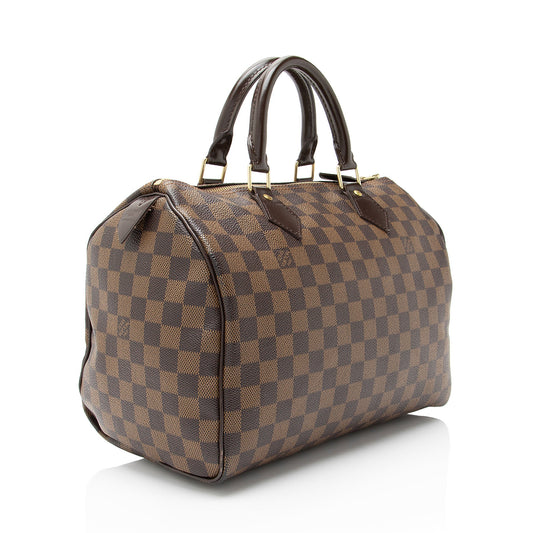 Louis Vuitton Damier Ebene Speedy 30 Satchel