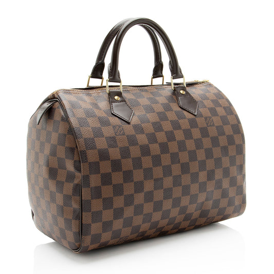 Louis Vuitton Damier Ebene Speedy 30 Satchel