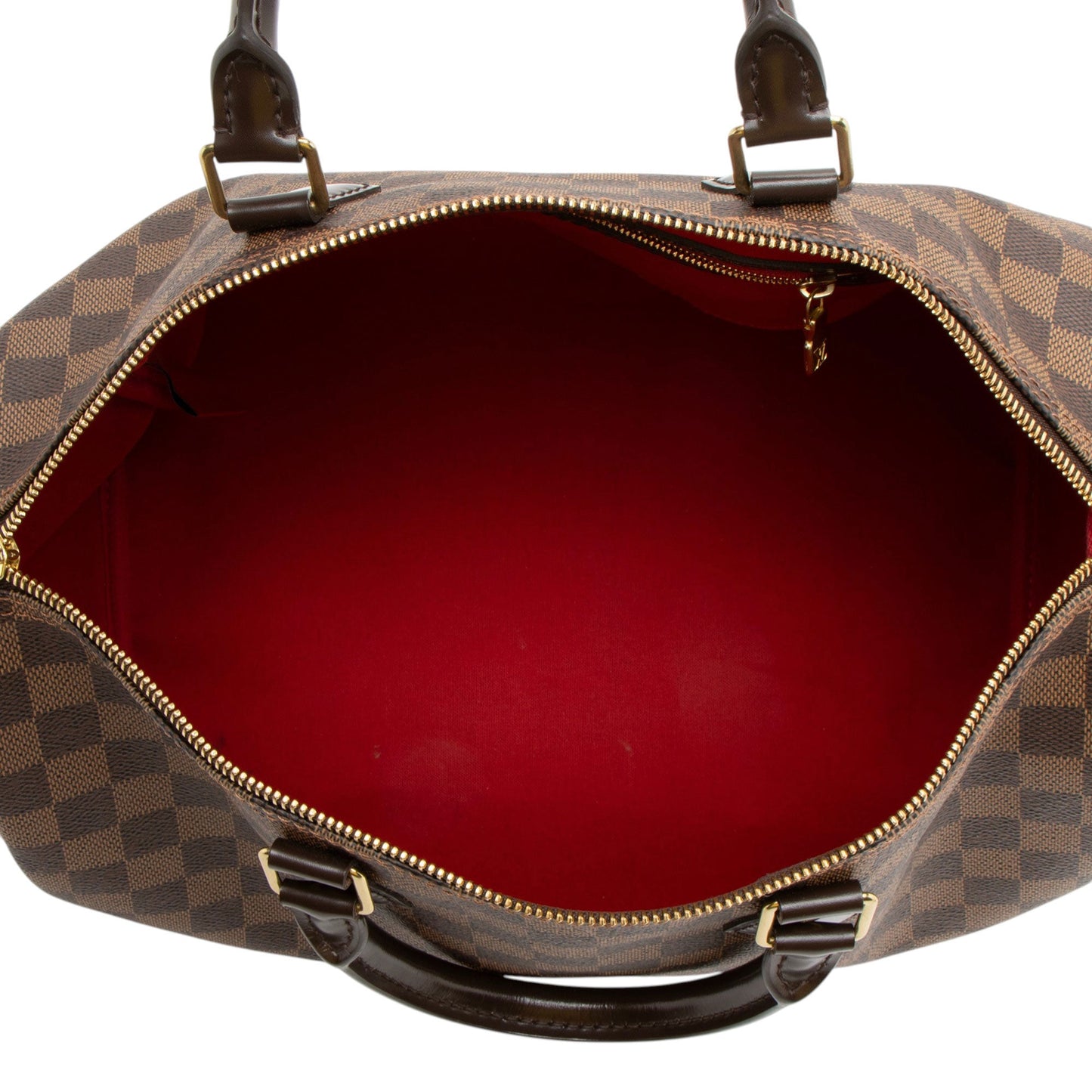 Louis Vuitton Damier Ebene Speedy 35 Satchel