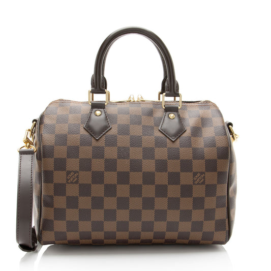 Louis Vuitton Damier Ebene Speedy Bandouliere 25 Satchel