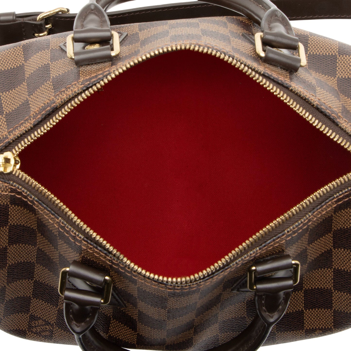 Louis Vuitton Damier Ebene Speedy Bandouliere 25 Satchel