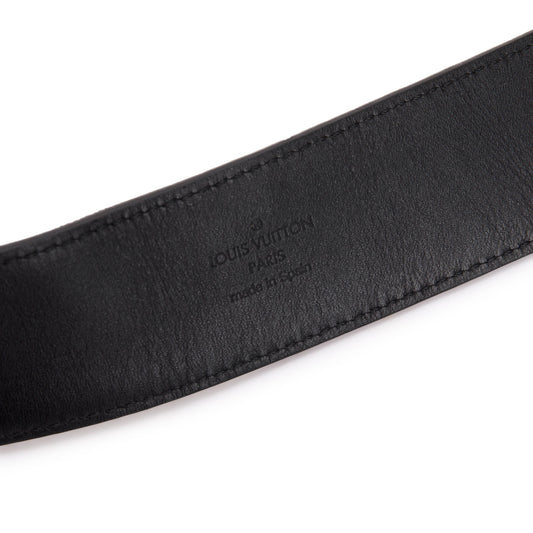 Louis Vuitton Damier Graphite LV Initiales 40MM Belt, Size 85 34