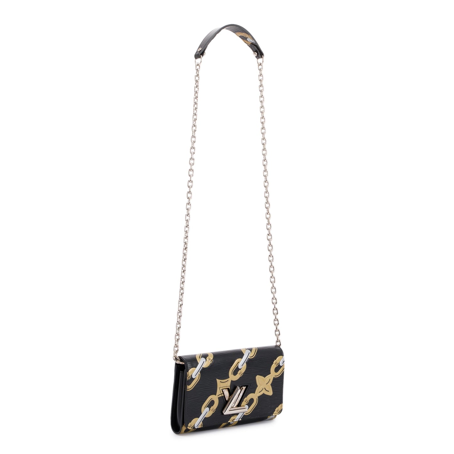 Louis Vuitton Epi Chain Flower Twist Chain Wallet