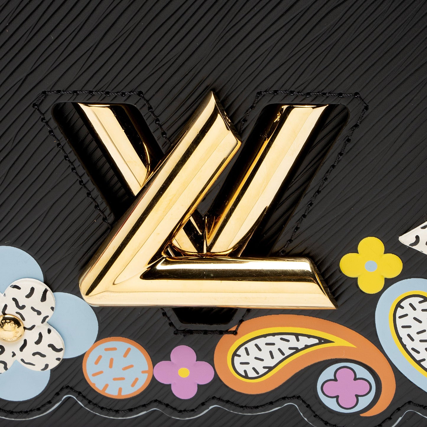 Louis Vuitton Epi Leather Flower Twist MM Shoulder Bag