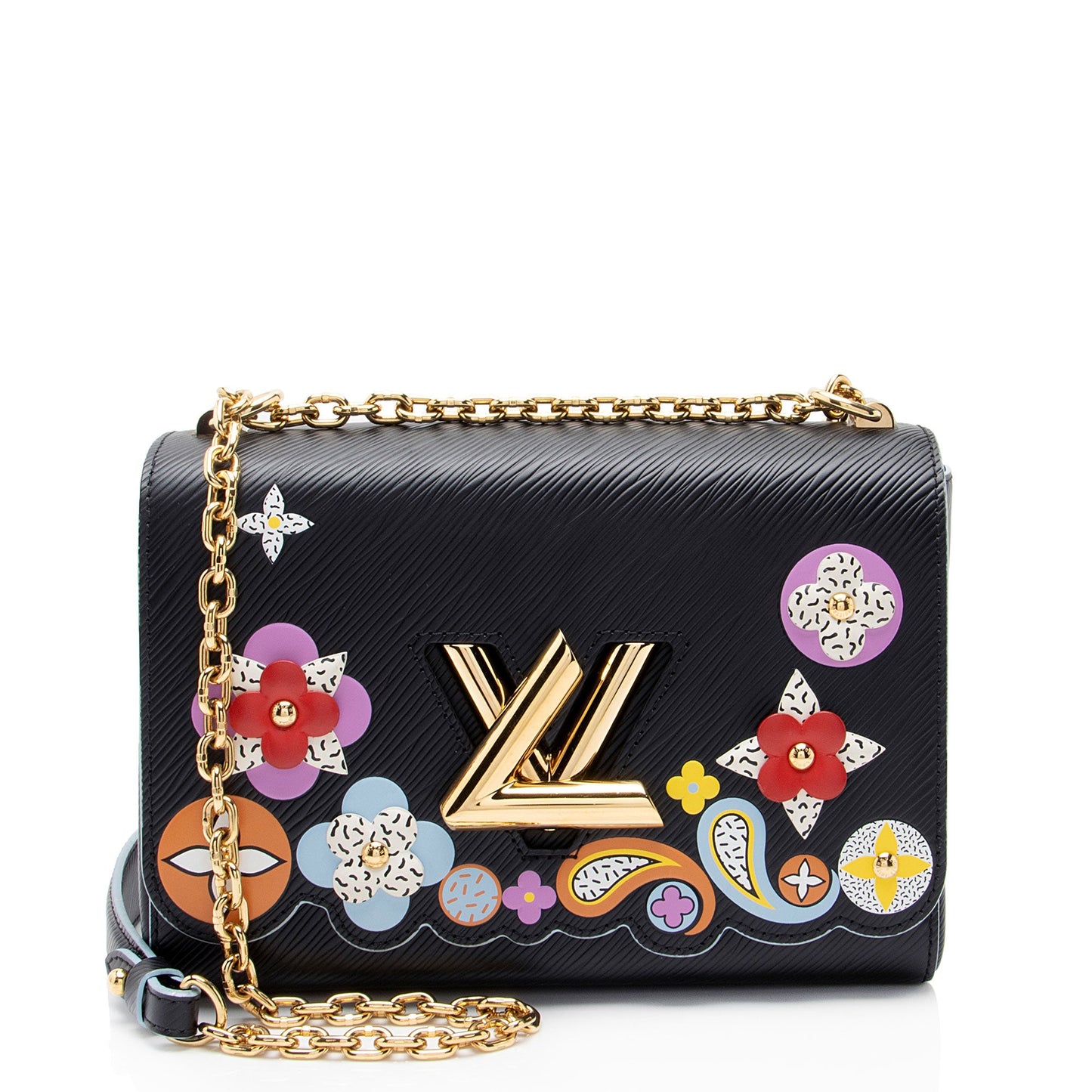 Louis Vuitton Epi Leather Flower Twist MM Shoulder Bag