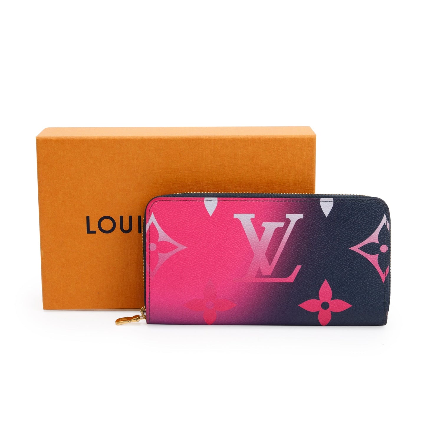 Louis Vuitton Giant Midnight Fuchsia Monogram Spring in the City Zippy Wallet