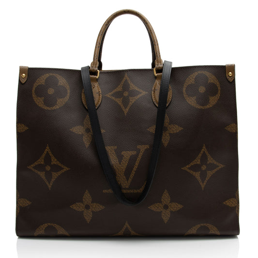 Louis Vuitton Giant Monogram Canvas Onthego GM Tote (SHF-aq3PTj)