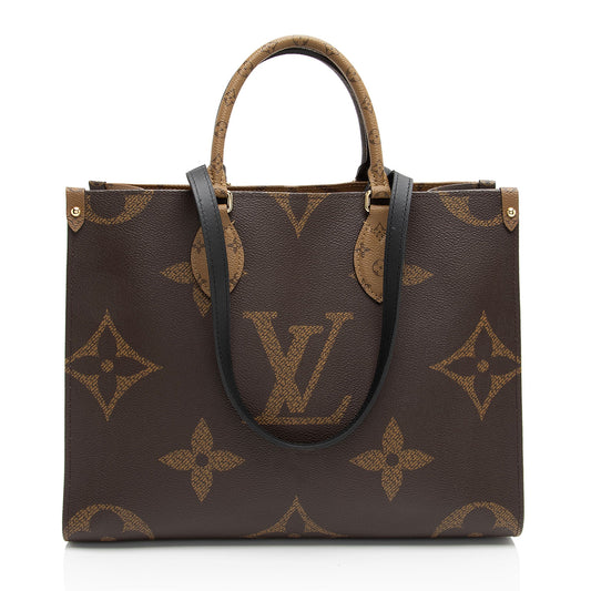 Louis Vuitton Giant Monogram Canvas Onthego MM Tote (SHF-CIYP1M)