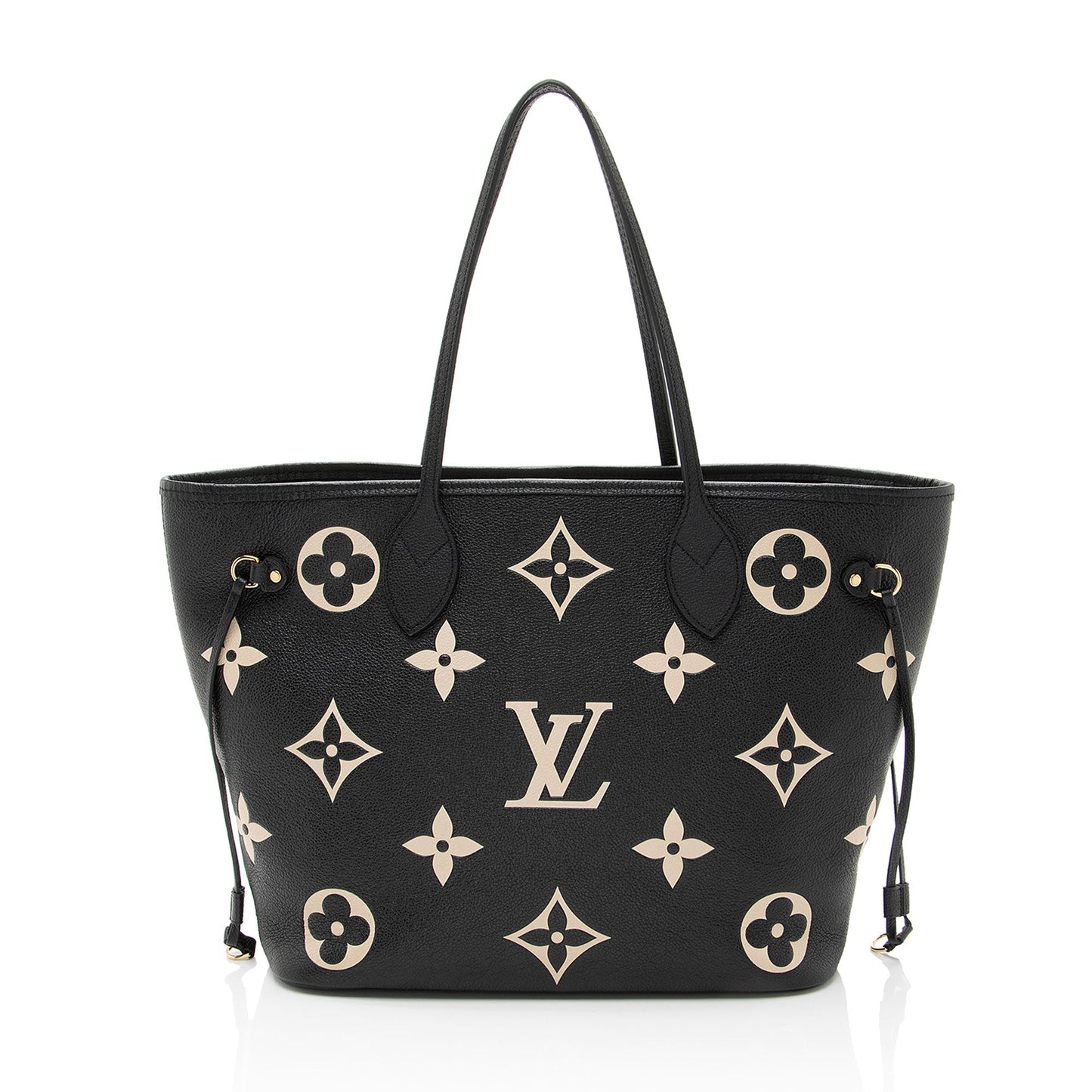Louis Vuitton Giant Monogram Empreinte Bicolor Neverfull MM Tote