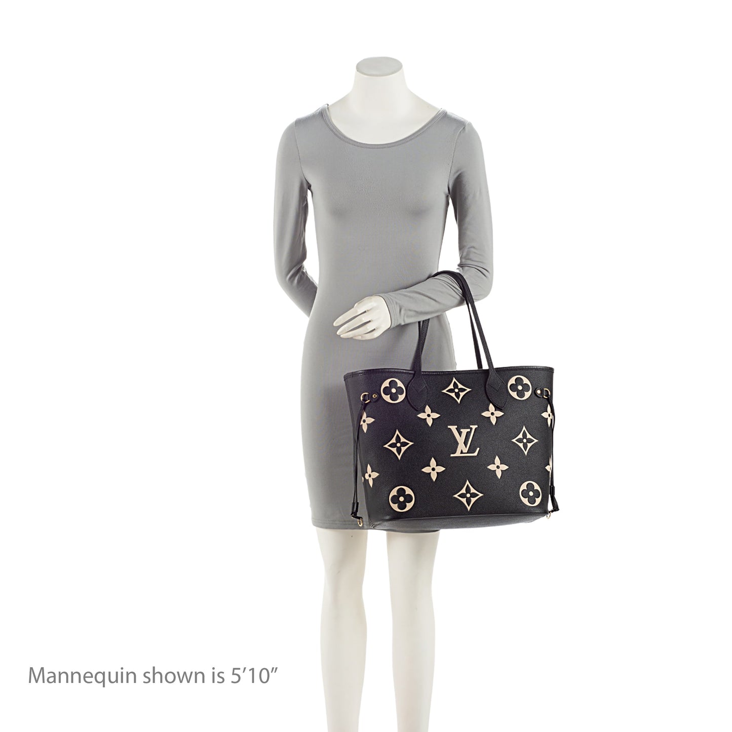 Louis Vuitton Giant Monogram Empreinte Bicolor Neverfull MM Tote