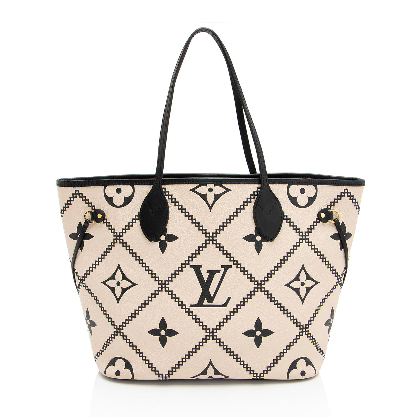 Louis Vuitton Giant Monogram Empreinte Broderies Neverfull MM Tote (SHF-seNj17)