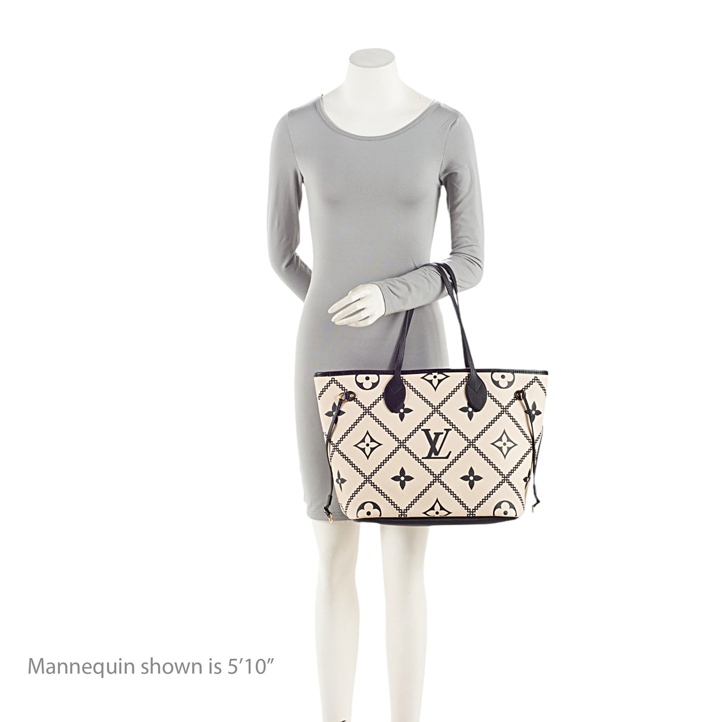 Louis Vuitton Giant Monogram Empreinte Broderies Neverfull MM Tote (SHF-seNj17)
