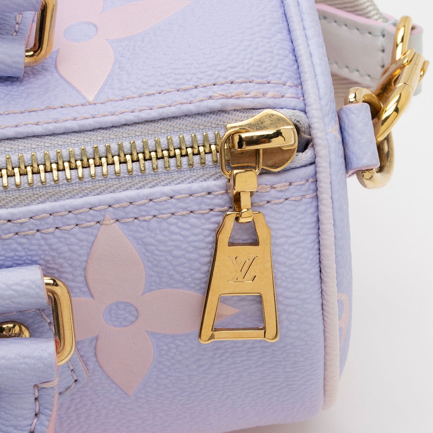 Louis Vuitton Giant Monogram Empreinte Spring In The City Papillon BB Satchel (SHF-V2PmwM)