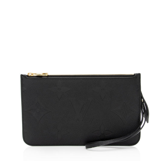 Louis Vuitton Giant Monogram Empreinte Neverfull MM Pochette (SHF-HFLcCt)