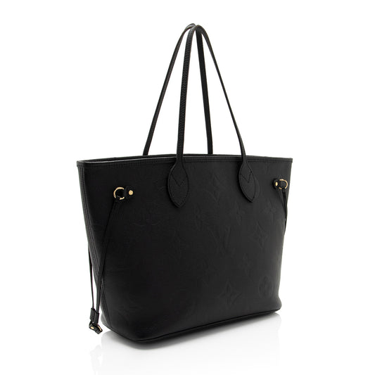 Louis Vuitton Giant Monogram Empreinte Neverfull MM Tote (SHF-8RMBWU)