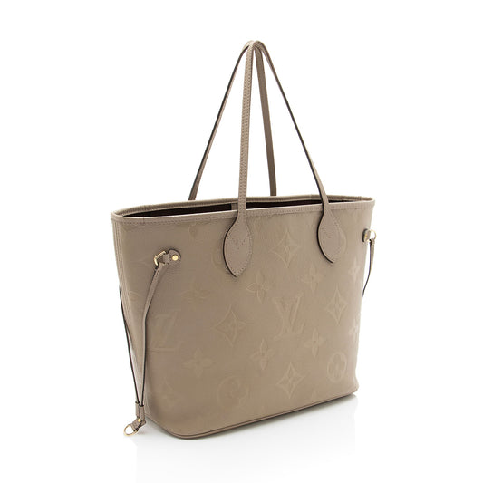 Louis Vuitton Giant Monogram Empreinte Neverfull MM Tote