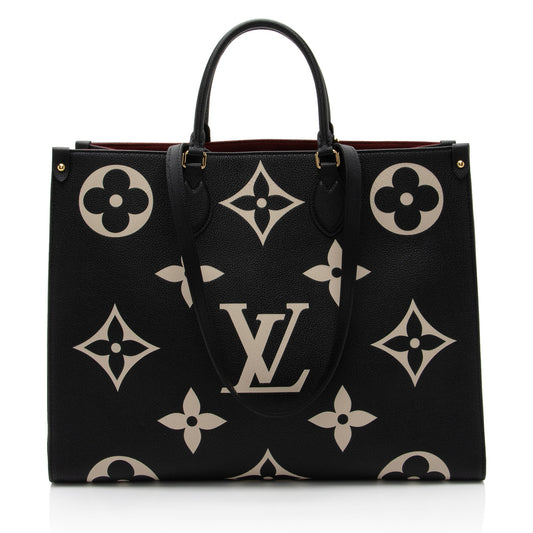 Louis Vuitton Giant Monogram Empreinte Onthego GM Tote (SHF-1X1Xth)