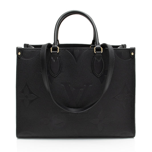 Louis Vuitton Giant Monogram Empreinte Onthego MM Tote (SHF-7wI8Am)