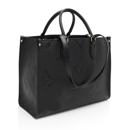 Louis Vuitton Giant Monogram Empreinte Onthego MM Tote (SHF-7wI8Am)