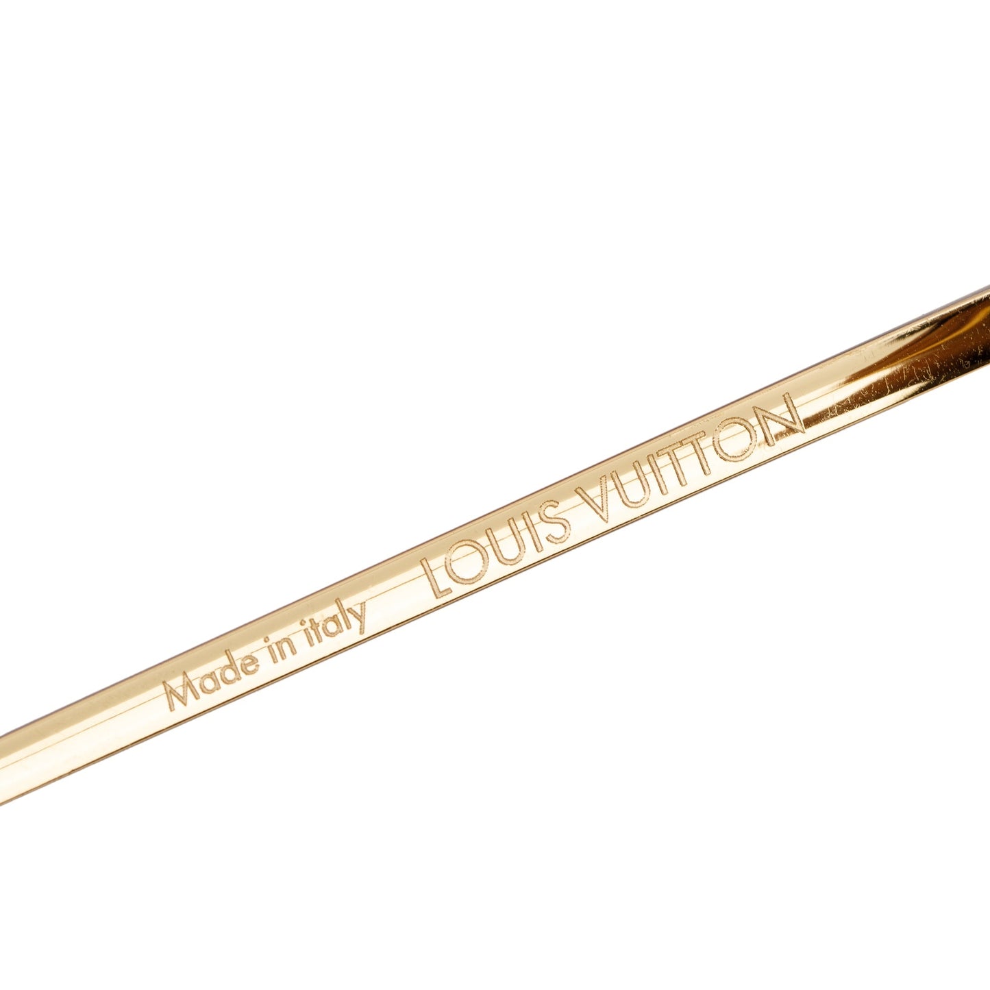Louis Vuitton Gold Metal Monogram Clockwise Sunglasses