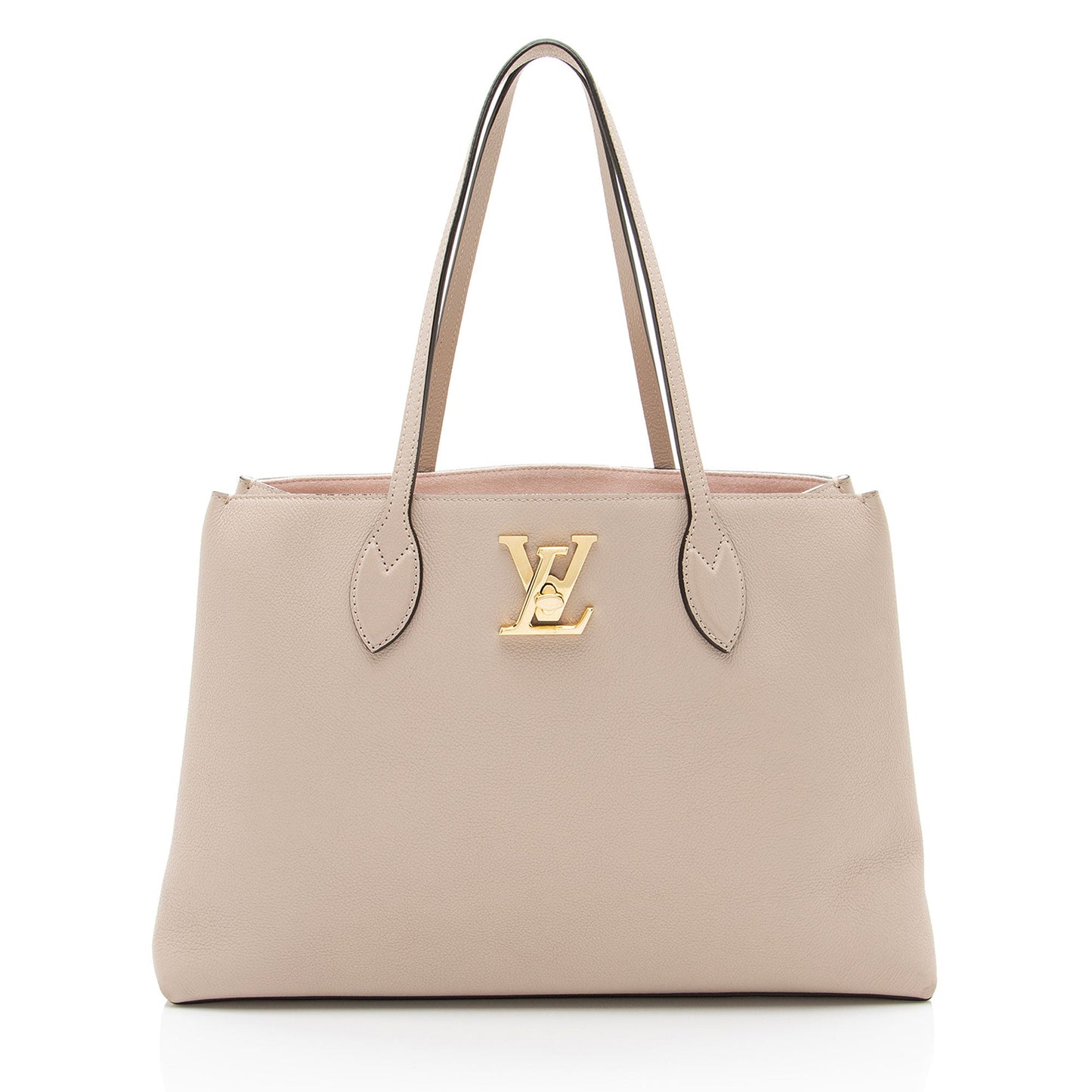 Louis Vuitton Grained Calfskin Lockme Shopper Tote