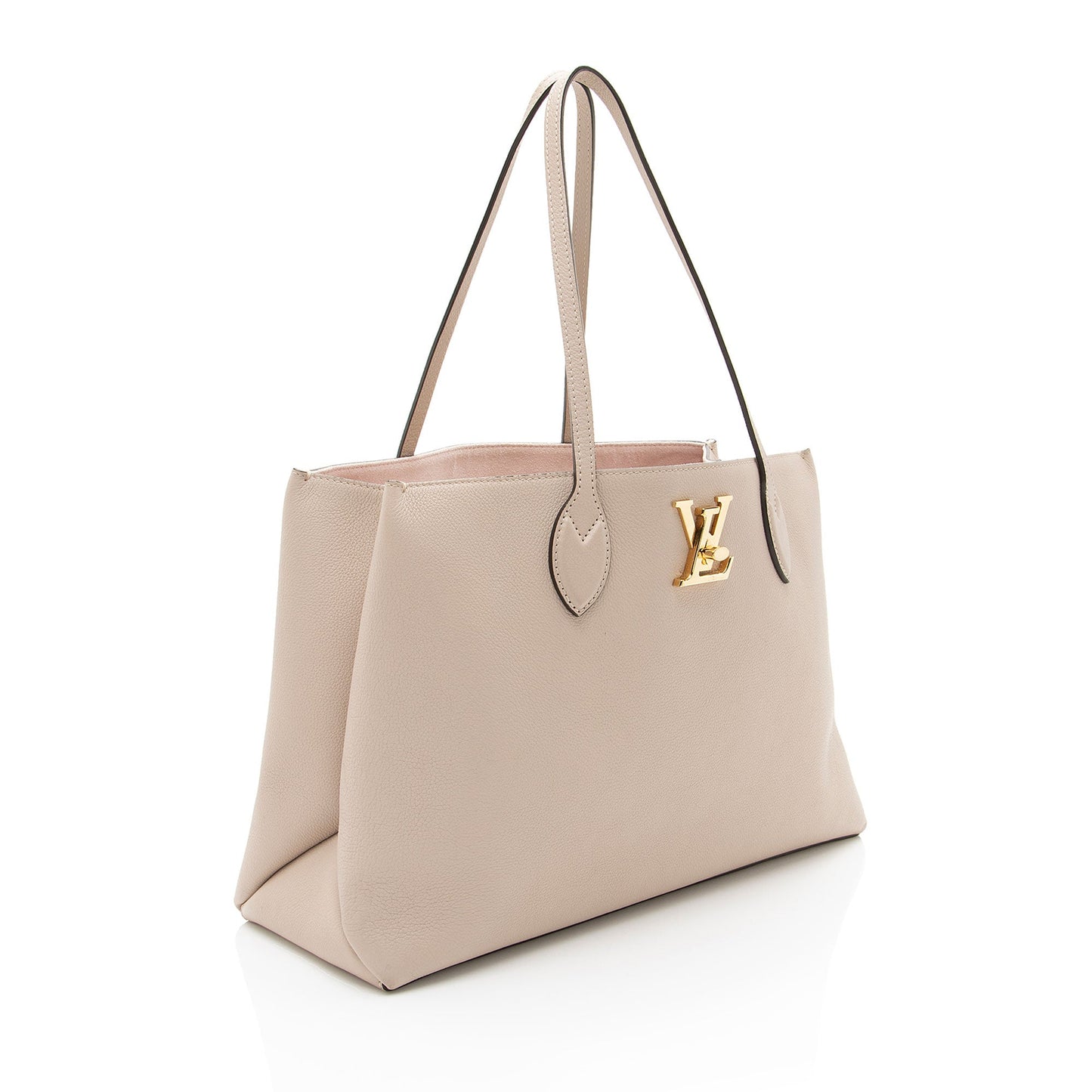 Louis Vuitton Grained Calfskin Lockme Shopper Tote