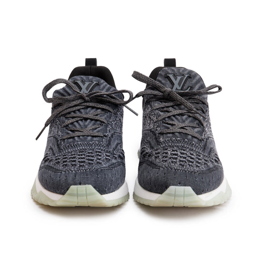 Louis Vuitton Grey Knit VNR Low Sneakers, Size 7